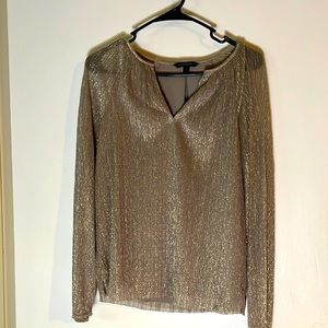 Banana republic rose gold blouse